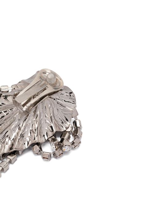 Silver crystal-embellished fringed earrings Alessandra rich - women ALESSANDRA RICH | FABA3299J00240001